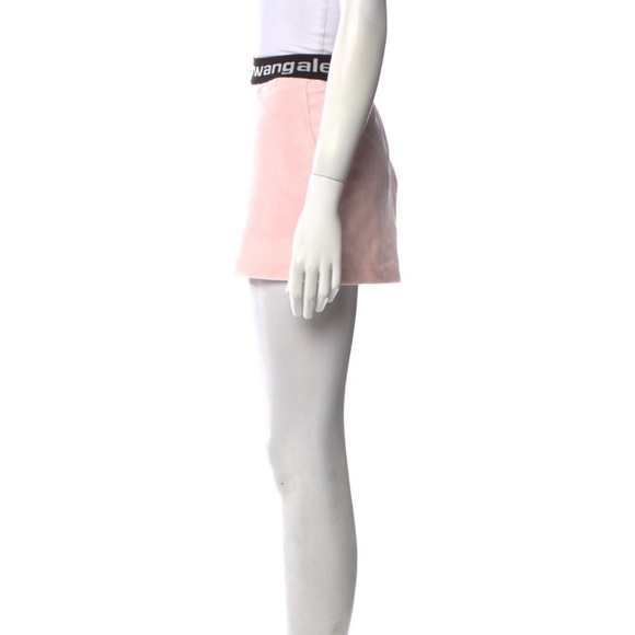 Alexander Wang Pink Stretch Logo Cap Shorts Size S - Picture 3 of 4